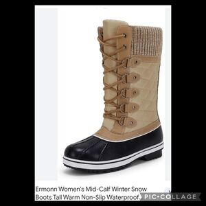 Ermon women's duck snow boots